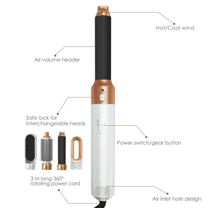 5 in 1 Hair Styler Product Structure