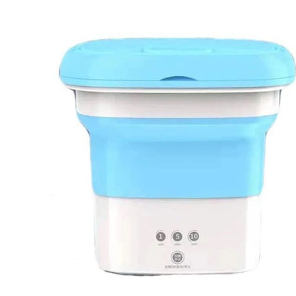 Foldable Washing Machine Blue without drain