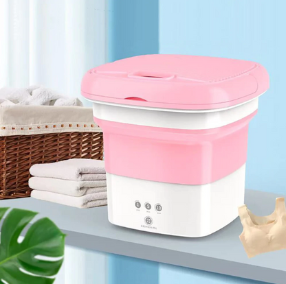 Foldable Washing Machine Pink